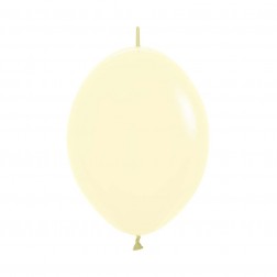 06" Pastel Matte Yellow Link-O-Loons (50pcs) (Air Only)