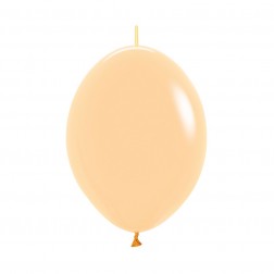 06" Fashion Peach Blush Link-O-Loons (50pcs)  (AIR ONLY) Sempertex Balloons