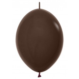06" Fashion Chocolate Link-O-Loons (50pcs)  (AIR ONLY) Sempertex Balloons