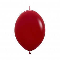 06" Fashion Imperial Red Link-O-Loons (50pcs)  (AIR ONLY) Sempertex Balloons