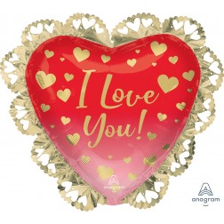 SuperShape Intricates I Love You Ombre & Gold Hearts