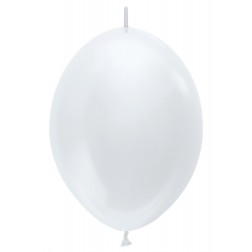 06" Satin Pearl Link-O-Loons (50pcs)  (AIR ONLY) Sempertex Balloons