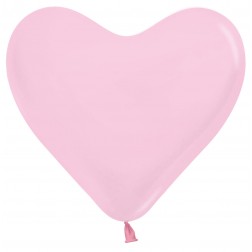 06" Fashion Pink Heart (50pcs)  (AIR ONLY) Sempertex Balloons