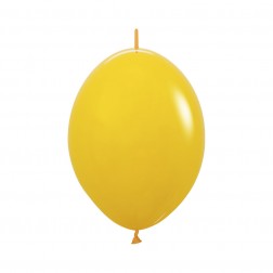 06" Fashion Honey Yellow Link-O-Loons (50pcs)  (AIR ONLY) Sempertex Balloons