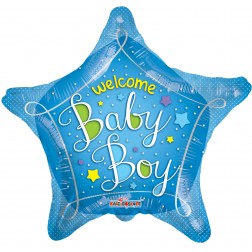 18" SP:  BV WELCOME BABY BLUE STAR