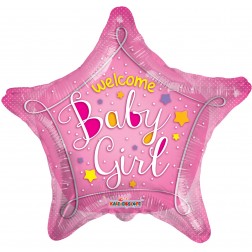 18" SP:  BV WELCOME BABY PINK STAR